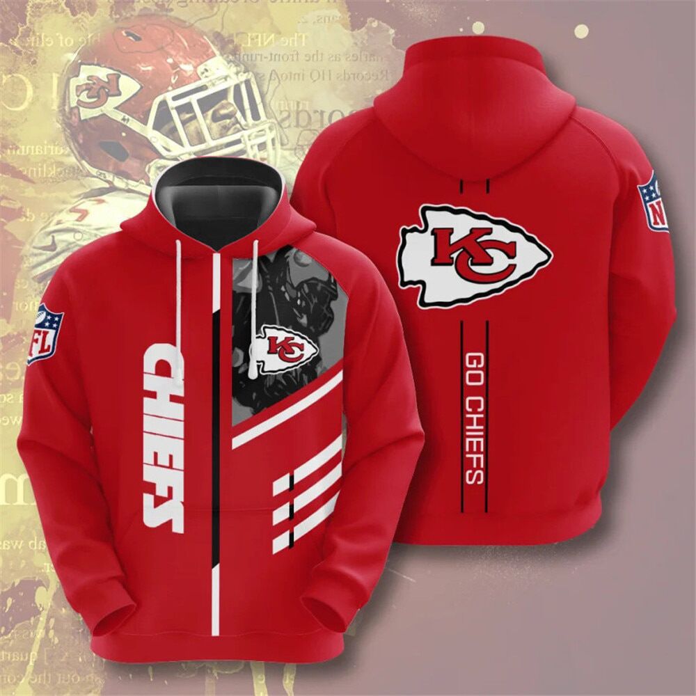 Men's NFL 3D Digital Print Hoodie - Loose Fit