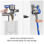 Cordless Vacuum Cleaner with LED Light & Removable Battery – Blue