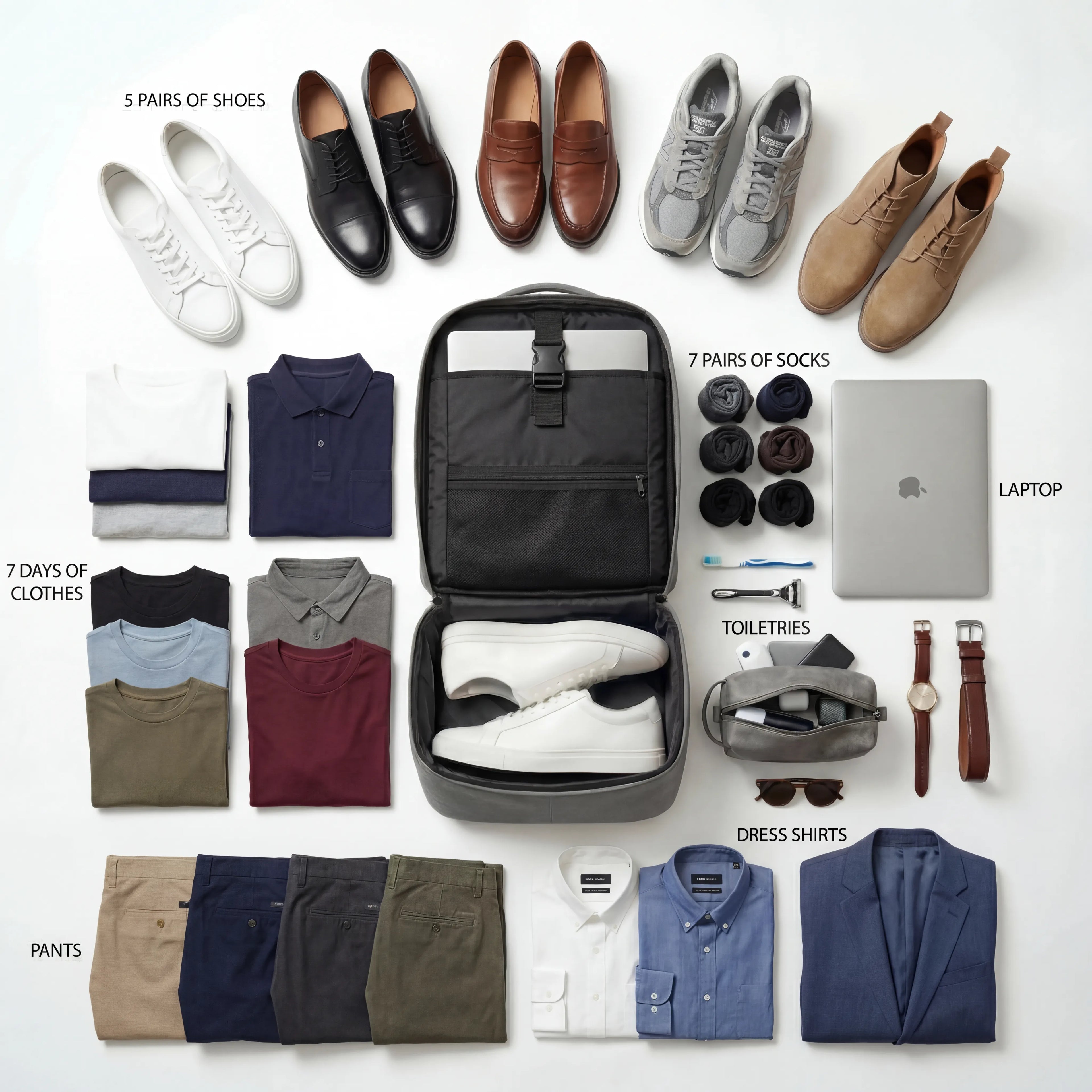 Grey Leather Carry-On Patented Backpack (Only 300 Made)