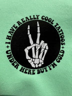 Cool Tattoos Hoodie | Black - Mint - Pink