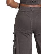 Low-Rise Twill Cargo Pant