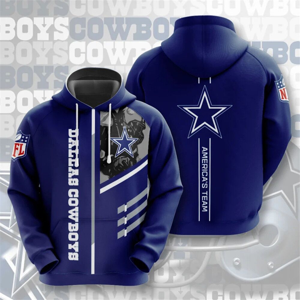 Men's NFL 3D Digital Print Hoodie - Loose Fit