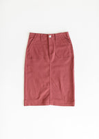 Erica Cotton Twill Midi Skirt - FINAL SALE