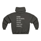 Karma Has No Menu Hooded Sweatshirt